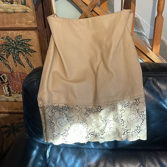 Leather vintage jacket and skirt set - Picture 2 of 6